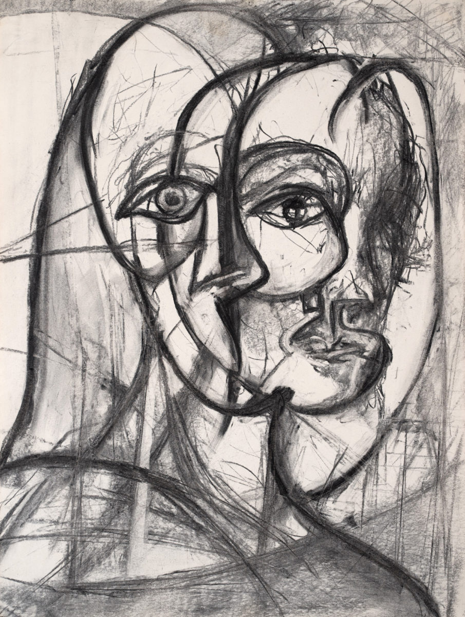 Drawing No.1, Charcoal on paper, 42x56cm, 1996