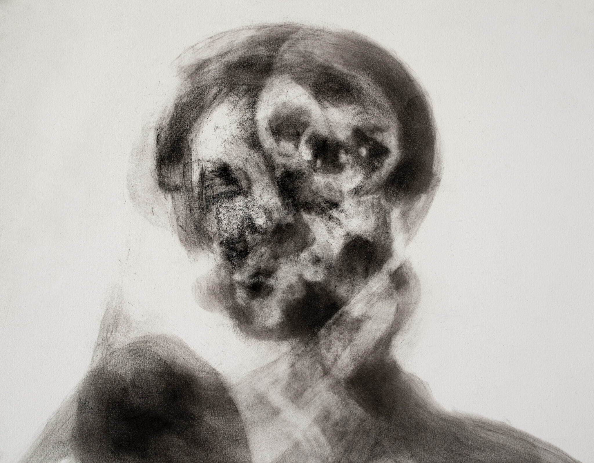 “Portrait for Andrea”, Pigment on Paper, 24x32cm, 2018